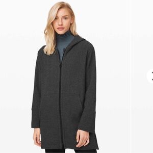 Lululemon Along the Way Full Zip Hoodie Heathered Core Dark Size Medium